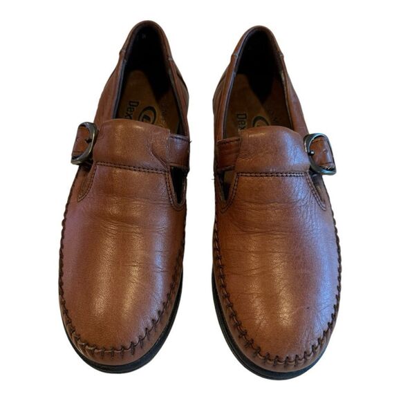 Dexter Walkmocs Brown Women's Comfort Slip On Shoes Nature Friendly Size 7.5W - Picture 2 of 10